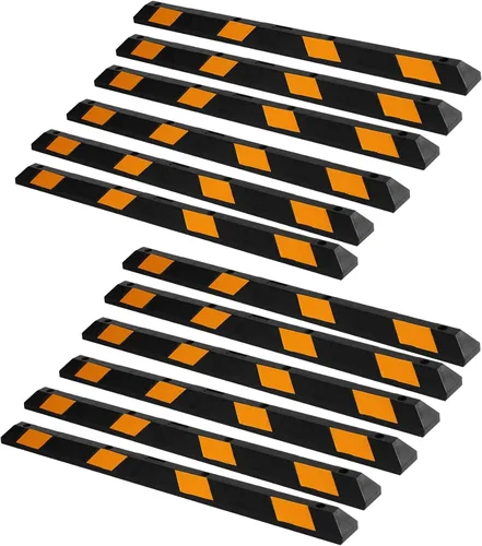 Miniatura 11 de ZONETECH Tope de Estacionamiento de Goma Grande y Resistente – 72" Tope de Rueda para Garaje Automotriz de Calidad Premium Grado Profesional