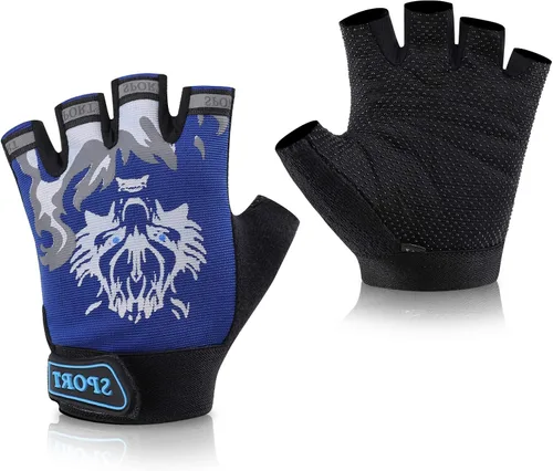 Accmor Kids Fishing Gloves, Kids Sport Gloves, Kids Cycling Gloves, Children Full Finger Gloves for Cycling Camping Fishing Parkour Outdoor Sports