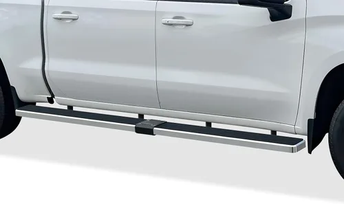 Miniatura 21 de APS Estribos negros compatibles con Chevy Silverado GMC Sierra 1500 2019-2026 Crew Cab y 2500 HD 3500 HD 2020-2026