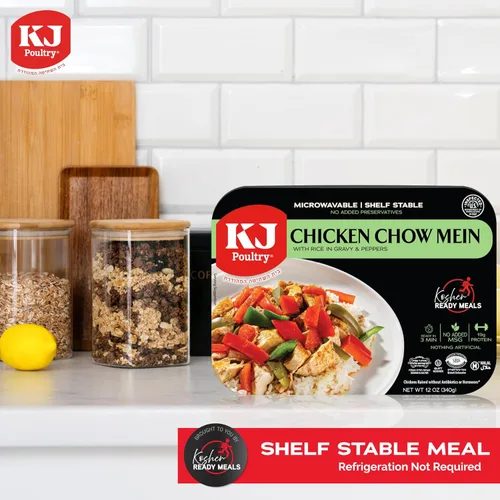Miniatura 5 de KJ Poultry Kosher Ready Meals - Pollo Chow Mein, comidas de carne MRE listas para comer, sin gluten, halal, (1 unidad) preparado para entrada