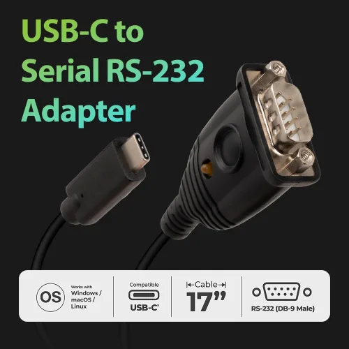 Miniatura 3 de IOGEAR Adaptador C a Serial RS232