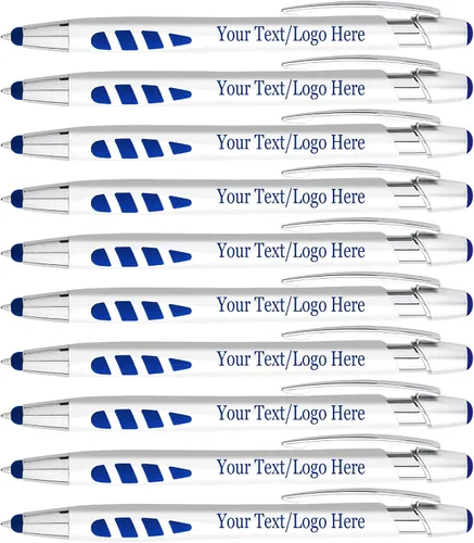 Bolígrafos personalizados con tu logotipo o texto personalizado, paquete de 200 unidades a granel para negocios, fiestas y eventos, lápiz capacitivo