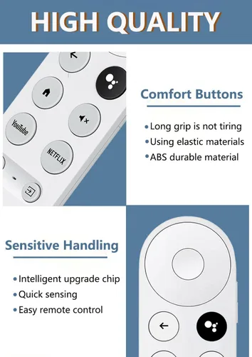 Miniatura 7 de Control remoto de voz actualizado para Google Chromecast 4k Snow TV, G9N9N Control remoto de repuesto para Google TV, GA01920-US, GA01409-US