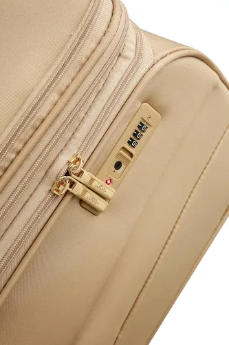 Miniatura 5 de Vince Camuto - Carrito rígido extensible y ligero con ruedas giratorias dobles, Bronceado, 2 Pc Set (2024)