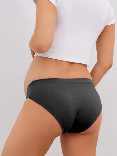 Miniatura 3 de Molasus Ropa interior de maternidad cruzada de algodón debajo de la protuberancia de embarazo Bikinis Bragas