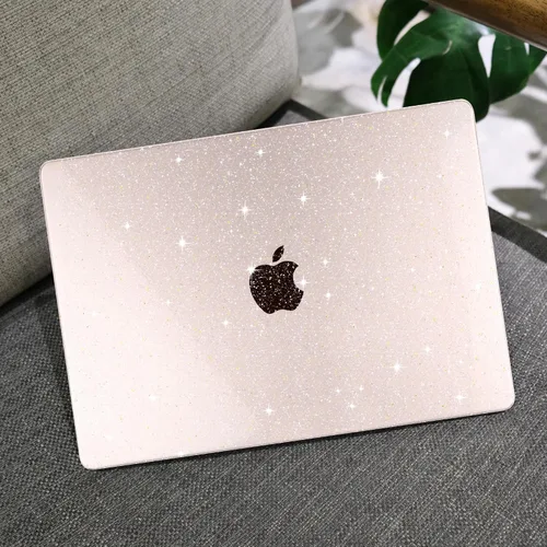Miniatura 5 de MEEgoodo Funda con purpurina para MacBook Air de 13 pulgadas 2026 2025 2024 2022, compatible con los modelos A3449 (M5)/A3240 (M4)/A3113 (M3)/A2681