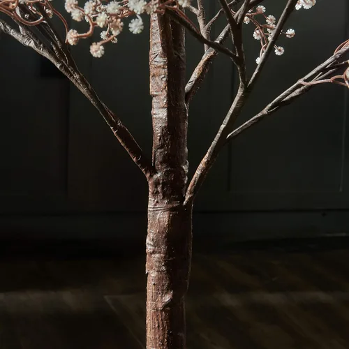 Miniatura 3 de Hairui Árbol de Flores Artificiales de Gypsophila con Luces 5 Pies 126 LED, Árbol de Ramas de Gypsophila Preiliminado para Decoración de Bodas