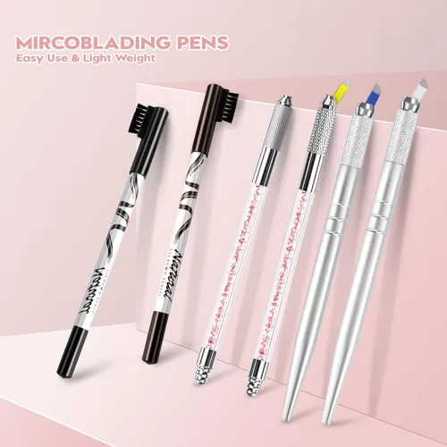 Miniatura 5 de Kit de microblading, kit de microblade para cejas Microblading Pen con cuchillas de microblading Suministros de microblading para suministros de Kit
