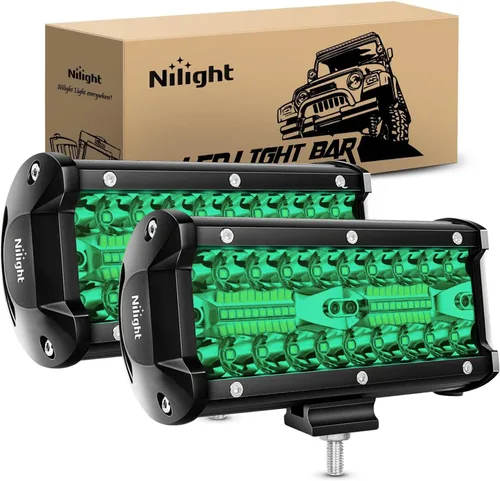 Miniatura 10 de Nilight Barra de luces LED de 6.5 pulgadas, 120W, combinada de inundación y foco, para todoterreno, conducción antiniebla, iluminación de trabajo