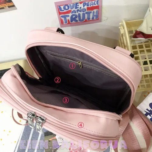 Miniatura 6 de Eien Kaliforua Ita Bag - Bolsa de 3 vías para mujer, diseño de consola de juegos, mochila Kawaii de dibujos animados