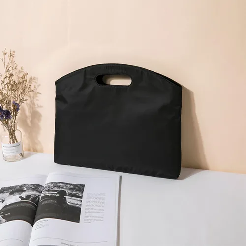 Miniatura 7 de Bolsa oficial para computadora con estilo elegante con múltiples compartimentos y diseño fácil de transportar Negro (black Nylon)