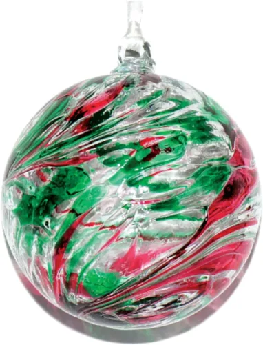 Globo grande de cristal de la amistad, ópalo de 4.7 pulgadas, soplado a mano, hecho a mano, para colgar en el jardín, para interiores y exteriores,