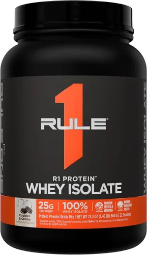 Miniatura 50 de Rule 1 R1 Proteína de suero aislada - con 25g de proteína y 6g de BCAA exclusivamente de fuentes aisladas e hidrolizadas para la recuperación