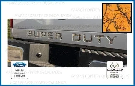 Miniatura 10 de 2008-2016 Insertos de letras para portón trasero (calcomanías delgadas) de reemplazo para Ford F250 F350 F450 Super Duty (2008-2016) Bandera