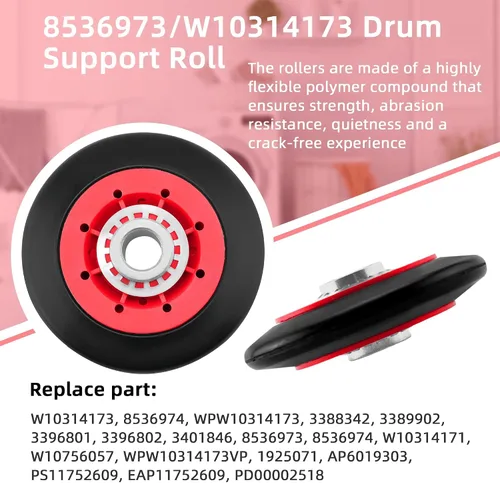 Miniatura 2 de MEDC215EW1 MED5500FW1 MED5630HC1 MED5630HW1 MED6230HW1 MED6230HW2 MED7230HW1 GGW9250PW1 GGW9250PW3 Kit de reparación de secadora para Maytag