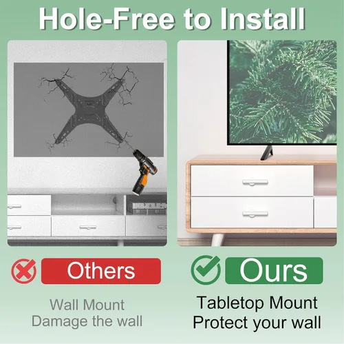 Miniatura 4 de Soporte de TV no universal solo para patas de TV Insignia con juego de tornillos, solo para patas de soporte de TV Insignia Roku utilizando
