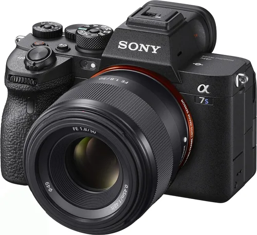 Miniatura 2 de Sony A7s III - Cuerpo de cámara sin espejo de marco completo con kit de lente FE 1.969 in F1.8 ILCE-7SM3/B + SEL50F18F con LED de video fotográfico