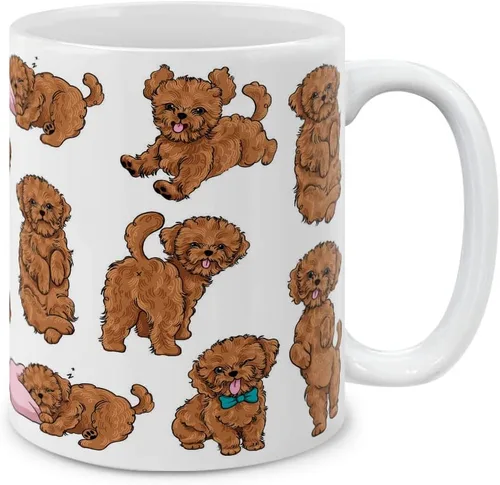 Miniatura 10 de MUGBREW English Bulldog - Taza de café de cerámica con posturas divertidas y juguetonas, 11 onzas Bulldog Inglés Posturas divertidas y juguetonas