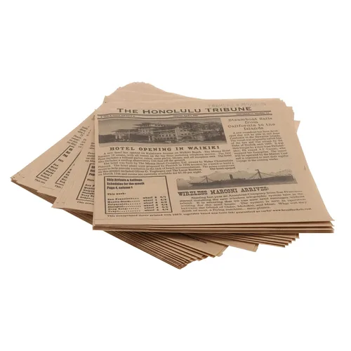 Miniatura 15 de G.E.T. 4-TF1600 - Forro de papel de periódico francés de 12 x 12 pulgadas, blanco seguro para alimentos, contenedor de delicatessen, molino