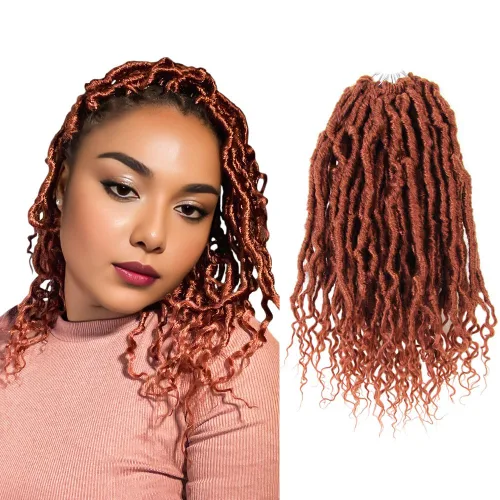 Miniatura 15 de BOHOBABE Rastas Falsas de Cabello de Ganchillo de 30 Pulgadas, Rastas Suaves Boho de Ganchillo con Puntas Rizadas, Rastas Largas de Diosa Bohemia