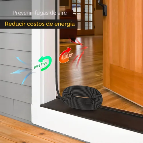 Miniatura 3 de Burlete de Sellado de Puerta Tira – Espuma insonorizada en forma de Q para marco de puerta exterior, sello de espacio grande, cancelación de ruido