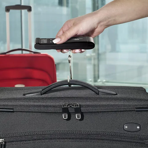 Miniatura 5 de Conair - Báscula digital de equipaje de 80 libras para viajes, báscula de equipaje de Travel Smart con alerta de sobrepeso, color negro