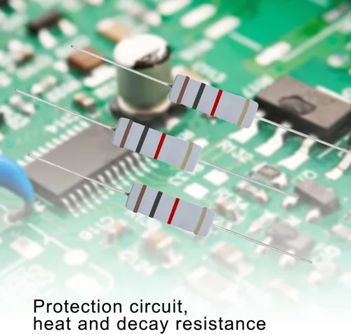 Miniatura 4 de Resistencia de película de óxido metálico de 1K Ohm, ± 5% de tolerancia de alta precisión de 5 vatios para circuito electrónico, resistencia
