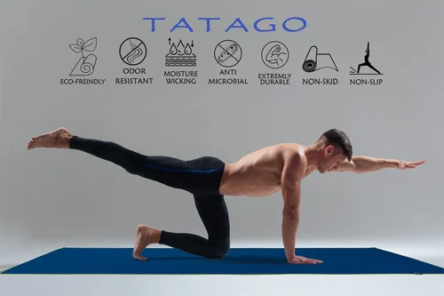 Miniatura 5 de Tatago Toalla antideslizante para esterilla de yoga caliente (esterillas de 72 a 84 pulgadas). Nuestra toalla de yoga caliente antideslizante