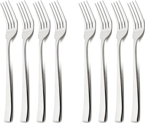 Miniatura 12 de Cucharas de cena de acero inoxidable 18/10, cucharas plateadas para comer sopa, cereales, cuchara de comida para uso diario