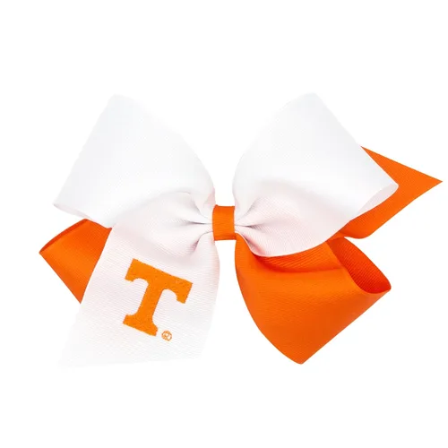 Miniatura 16 de Divine Creations - Lazo para el pelo de dos tonos para niñas con temática universitaria para el día del juego, por Wee Ones en un clip WeeStay