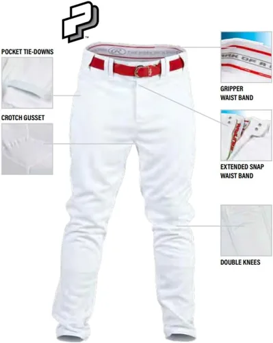 Miniatura 2 de Rawlings PRO 150 SERIES - Pantalón de béisbol Longitud completa semi-relajado Tallas para adultos Opciones de color sólido