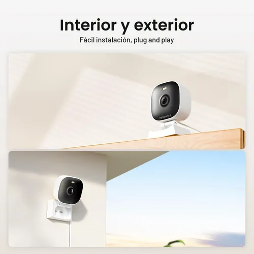 Miniatura 2 de Cámaras 2K para seguridad del hogar, interior/exterior para monitoreo de bebés/ancianos/mascotas con aplicación de teléfono, Plug & Play con cable