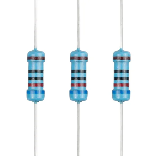 Miniatura 84 de 100 resistencias de 1 ohm 1/2 W (0.5 vatios) ±1% tolerancia de película metálica, resistencia fija de múltiples valores de resistencia opcional