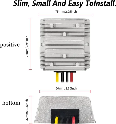 Miniatura 7 de Estabilizador de voltaje para automóvil, regulador de voltaje resistente de 12 V, 4 A, 48 W, protector de sobretensiones para batería de automóvil