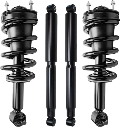 Miniatura 8 de Detroit Axle - Amortiguadores de puntales RWD para Infiniti G35 03-06, 2 amortiguadores traseros, 2 puntales delanteros y muelles helicoidales 2003