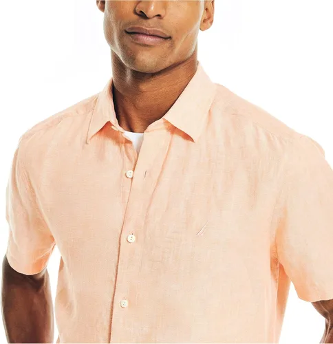 Miniatura 4 de Nautica Camisa de lino de manga corta para hombre