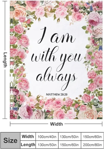 Miniatura 2 de Manta cristiana con pensamientos inspiradores, manta de franela suave y ligera con versículos de la Biblia, con texto en inglés "Oraciones