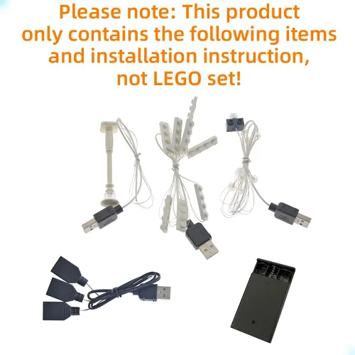 Miniatura 3 de GEAMENT Kit de luces LED compatible con Lego Town Hall - para Creator 10224 (juego de modelos no incluido)