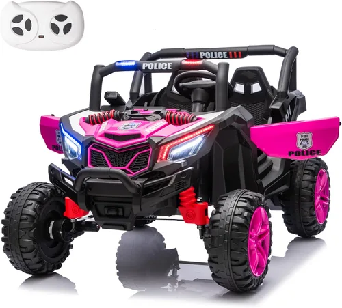 camioneta de juguete todoterreno de 4x4 y 2 plazas de 24 V con control remoto, vehículos todoterreno eléctricos para niños con batería, juguetes de