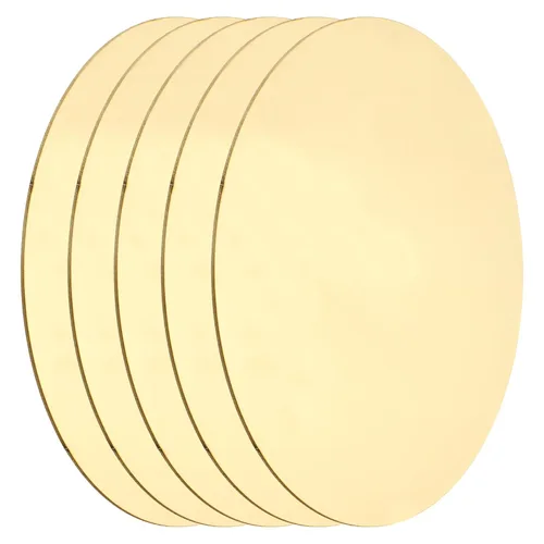 Miniatura 29 de MECCANIXITY 2 Piezas Placa Redonda de Latón, 150mm (5.91") de Diámetro Láminas de Cobre Puro, Lámina de Metal de Latón Cobre H62 de 0.5mm