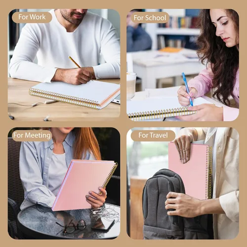 Miniatura 2 de FLYING EAGLE 8.5 x 11 Cuaderno de gráficos grande de papel en espiral, cuaderno de cuadrícula gráfica en espiral, 210 páginas, cuaderno de tapa dura