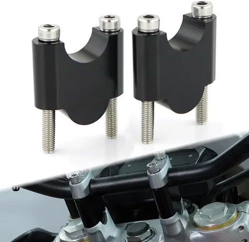 Miniatura 7 de Xitomer Elevadores de manillar de motocicleta ADV de 1 1/8 pulgadas, 1.126 in, sin abrazaderas, apto para VFR1200X, Street Triple RS, Street Triple