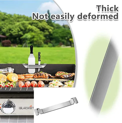 Miniatura 4 de Soporte de espátula de acero inoxidable, soporte para herramientas de barbacoa, soporte de herramientas de acero inoxidable para acampar al aire