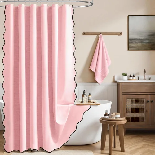 Miniatura 15 de BTTN Lino Crema Festoneado 36x72