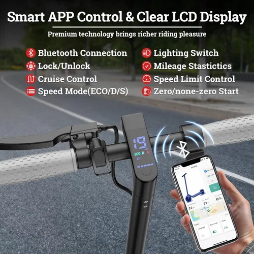 Miniatura 6 de Qlaway 8.5" E Scooter for Adults 19/22 MPH 350/500W Motor 187.2/288.6/441WH Battery, Motorized Scooter Up to 22 Miles Range, Foldable Bearing 265