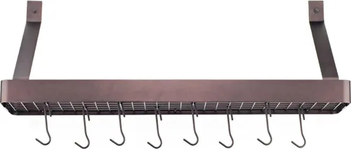 Miniatura 11 de Cuisinart Chef's Classic - Estante para ollas de pared estilo barra de 33 pulgadas, bronce aceitado
