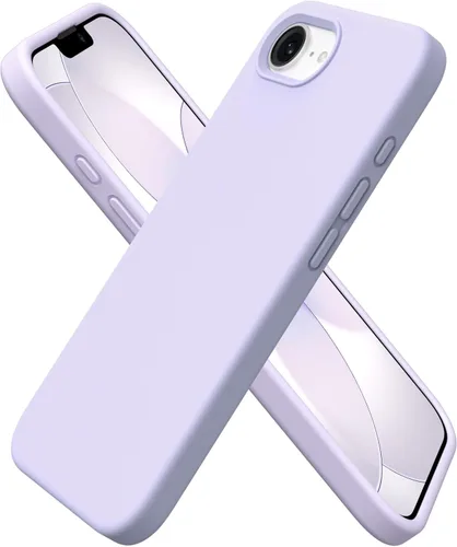 Miniatura 14 de ORNARTO Funda compatible con iPhone 16e de 6.1 pulgadas (2025), silicona líquida de 3 capas cubierta completa de goma de gel suave, funda protectora