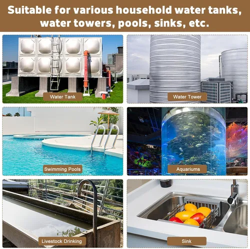 Miniatura 7 de Válvula de flotador de agua de 1/2 pulgada, válvula de bola flotante de latón con brazo ajustable, llenado automático y válvula de control de nivel