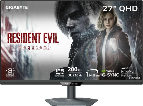 Miniatura 15 de GIGABYTE - GS27QA SA - Monitor para juegos IPS de 27" - QHD 2560x1440-180Hz - 1ms MPRT - AMD FreeSync - HDMI, DP - Negro