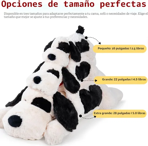 Miniatura 4 de meowtastic Animales de Peluche con Peso de Perro en Blanco y Negro - 22 Pulgadas 4.5 Libras Animales de Peluche con Peso de Perro - Almohada